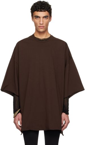 Rick Owens Brown Hollywood Tommy T-shirt