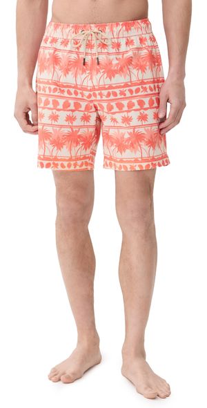 Fair Harbor The Bayberry 7 Swim Trunks Orange Beach XXL