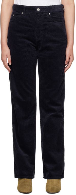 Isabel Marant Etoile Navy Rwan Trousers