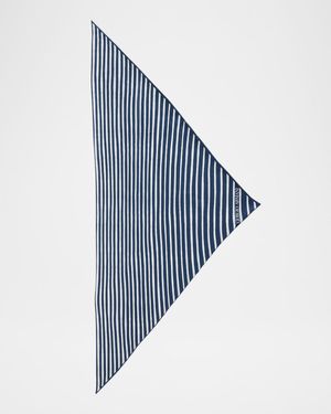 Men's Silk Stripe Neck Scarf