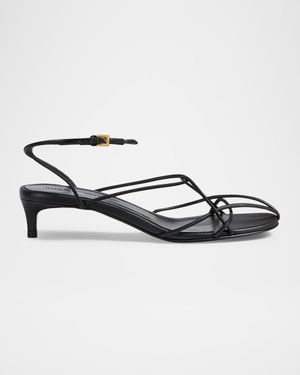 Loulou Nappa Leather Sandals