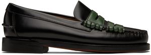 Random Identities Flâneurs à plastrons Dan noir et vert édition Sebago