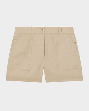 Ashby Wide-Leg Lightweight Linen Shorts