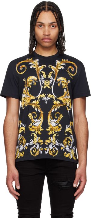 Versace Jeans Couture Black Outline Barocco T-shirt