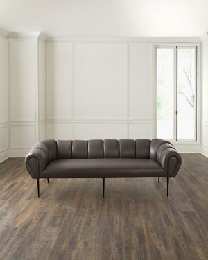 Graham Leather Sofa, 99"