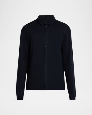 Men's Cashmere Button-Front Cardigan