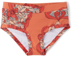 Mini Rodini Kids Red Flowers Swim Briefs