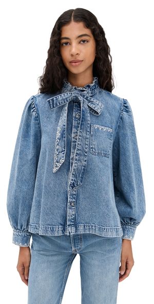 Seventy + Mochi Poet Blouse Newport XS