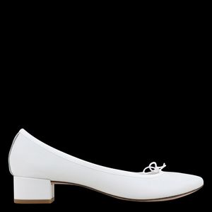 Repetto - Ballerines à petits talons en cuir - Taille 41 - Blanc