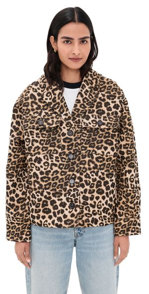 ANINE BING Flynn Jacket Leopard M