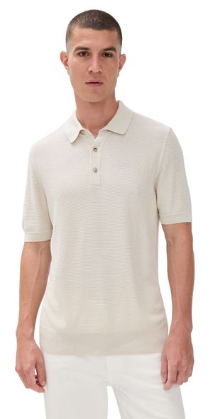 BOSS H-Iannotti Knit Polo Shirt Open White XXL