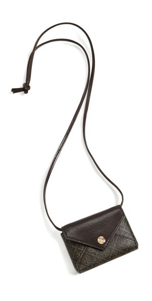 Tory Burch T Monogram Coated Canvas Card Case French Press One Size