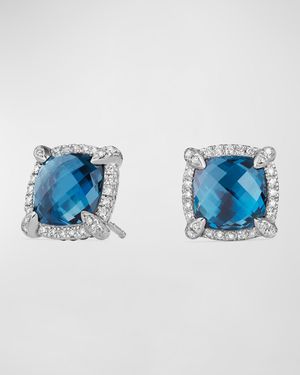 9mm Chatelaine Stud Earrings with Diamonds