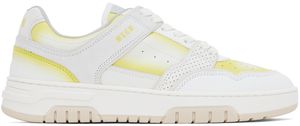 MSGM White & Yellow Scrapa UOMO Sneakers