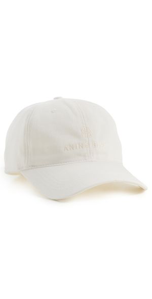 ANINE BING Jeremy Baseball Cap Ivory One Size