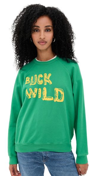 MOTHER The Biggie Concert Sweatshirt Buck Wild XL
