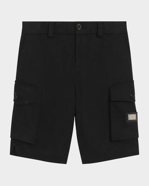 Boy's Branded Bermuda Cargo Shorts, Size 8-14