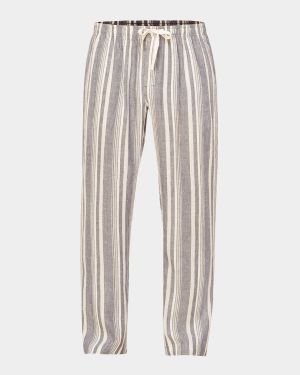 Men's Summer Woven Stripe Lounge Pants