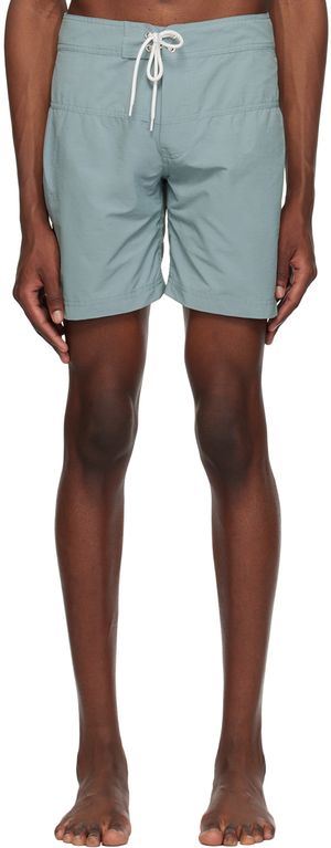 Pilgrim Surf + Supply Blue Quigg Swim Shorts