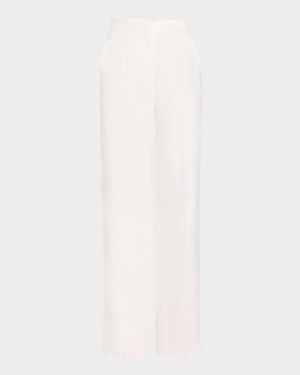 Aversa Mid-Rise Straight-Leg Pants
