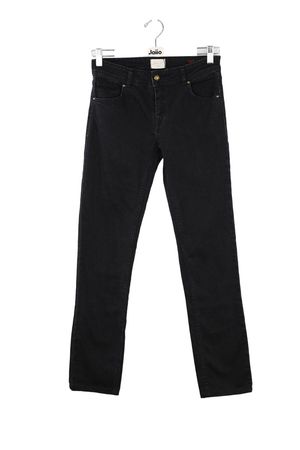 Sezane - Seconde Main - Jean droit en coton - Taille L - Noir