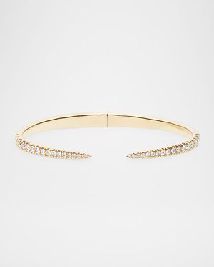Flawless Graduating Diamond Hinge Bangle Bracelet