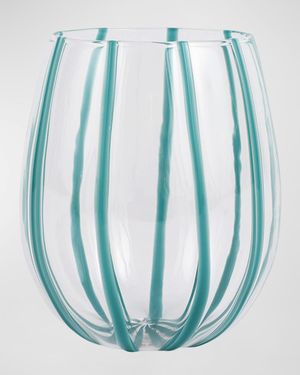 Nuovo Stripe Stemless Wine Glass