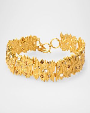 Scramble Fine Line Textured Choker