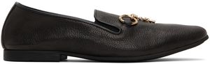NEEDLES Black Tassel Bit Loafers