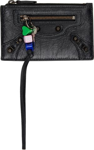 Balenciaga Black 'Le City' Long Coin Card Holder