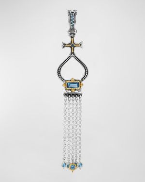 Dome Spinel Tassel Pendant