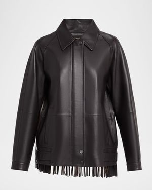 Drake Fringed Leather Jacket
