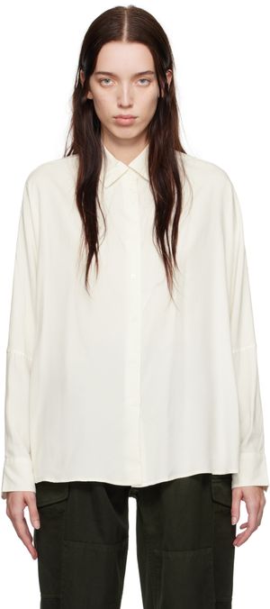 CASEY CASEY Chemise Waga Soleil blanc cassé