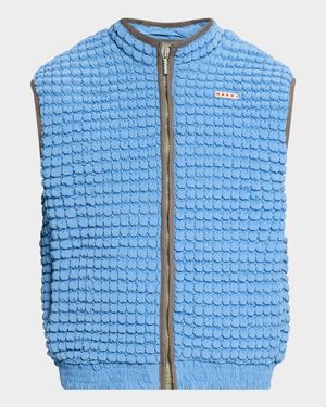 Men's Nylon Crinkled Bubble Vest