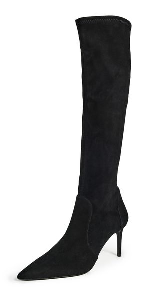 Stuart Weitzman Stuart Power Boots 75 Black 6