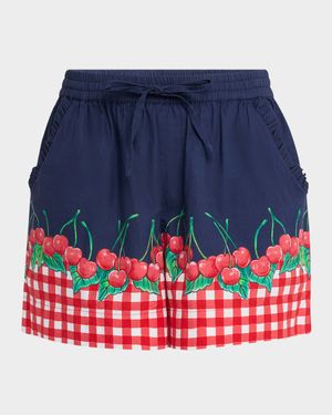 Cherry Pie Drawstring Shorts
