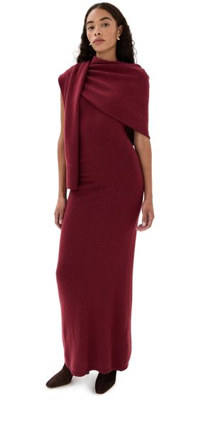 SIMKHAI Hathaway Midi Dress Cranberry L
