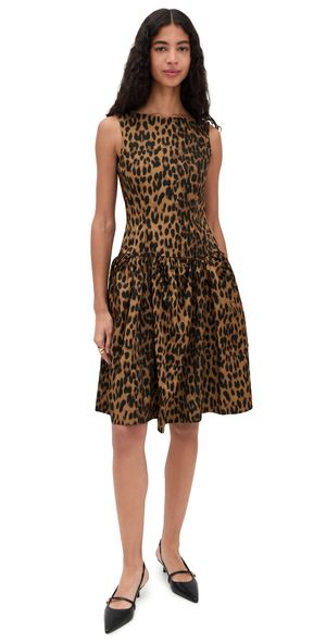 BAUM UND PFERDGARTEN Aneva Dress Dark Brown Leopard 38