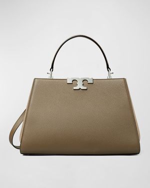 Eleanor Pebbled Leather Satchel Bag