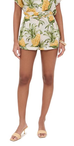 FARM Rio Delicate Pineapple Shorts Delicate Pineapple Off-White L
