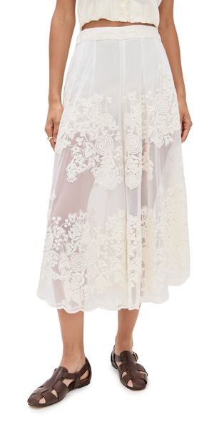 Sea Arielle Lace Flared Pants Black L