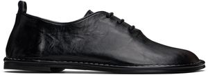 AMI Paris Black Leather One Cut Oxfords