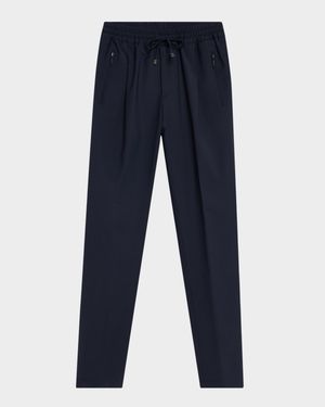 Men's Pleated Drawstring Pants