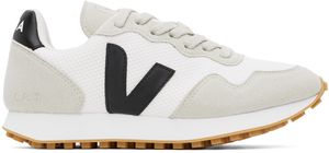 VEJA Baskets SDU gris et blanc en Alveomesh de polyester recyclé