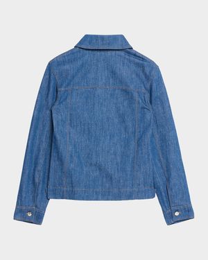 Reversed Denim Collared Shirt