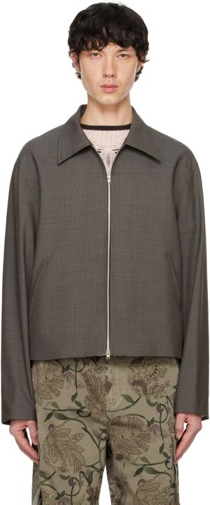 OUR LEGACY Gray Mini Jacket