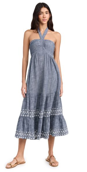 Cleobella Raphaela Midi Dress Chambray XL