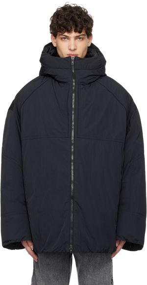 Juun.J Black Heavy Down Jacket