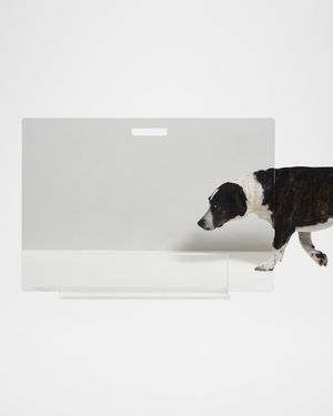 Clear Freestanding Pet Gate Panel, 30" Wide