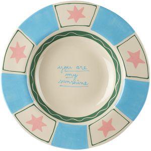 Laetitia Rouget Blue & White 'You Are My Sunshine' Dinner Plate